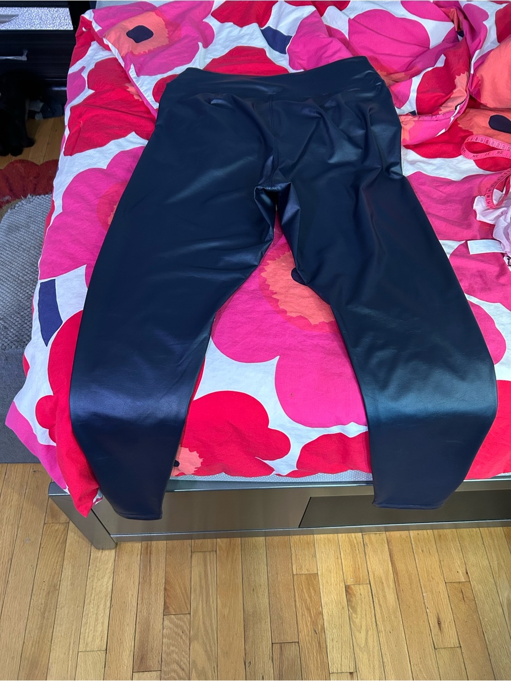 aerie Black Faux Leather Leggings